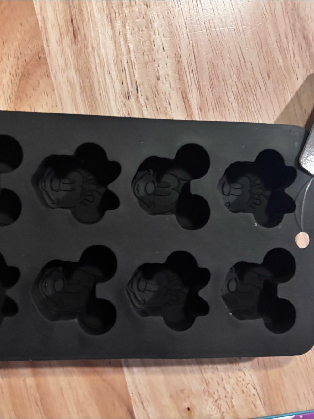 New! Black Silicone Mickey & Minnie Character Mold Tray Bundle (set of 2) - Picture 3 of 5